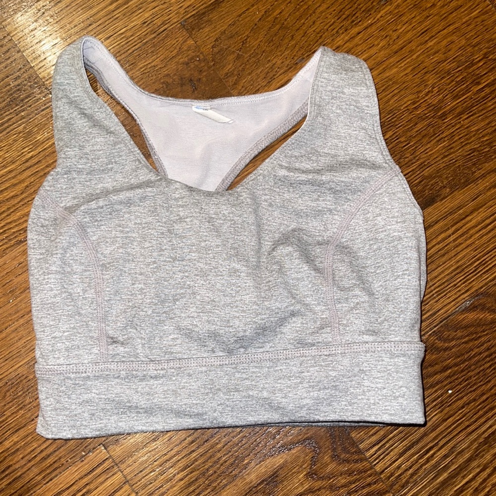 FREE PEOPLE MOVEMENT SYNERGY BRA in light gray XS